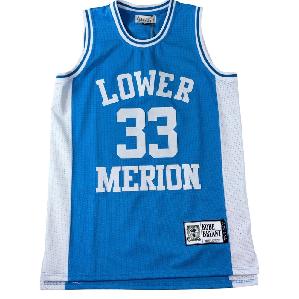 Lower Merion High School Jersey Mens Medium Blue Authentic Classics‎ Kobe Bryant